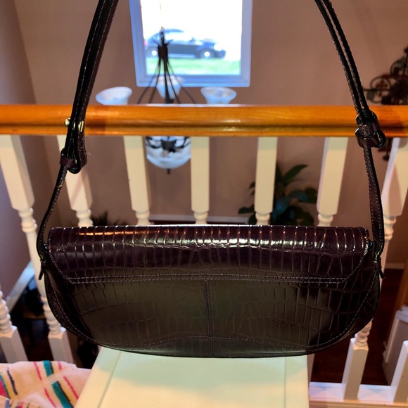 Leather Kenneth Cole slim line shoulder strap bag - Picture 3 of 5